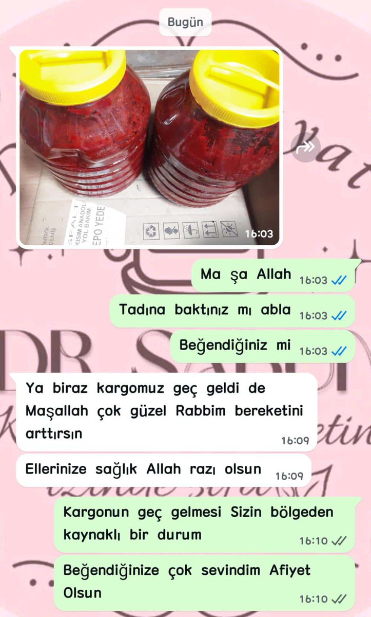 Mükemmel Lezzetler

5 kilogram katkısız doğal el yapımı "KAYNATMA USULÜ" domates salçası.

5 kilogram katkısız doğal el yapımı "KAYNATMA USULÜ" biber salçası.

Ücretsiz kargo.
Bize yazın.