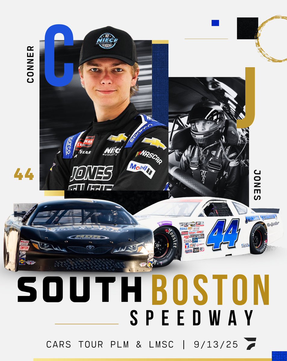 Race Day at South Boston Speedway. Pulling double duty today in the CARS Tour, competing in the Late Model Stock with Mike Darne Racing, and the Pro Late Model with Conner Jones Racing.

Schedule (EST):

    •    PLM Practice: 12:25–12:45
    •    LMSC Practice: 12:50–1:10