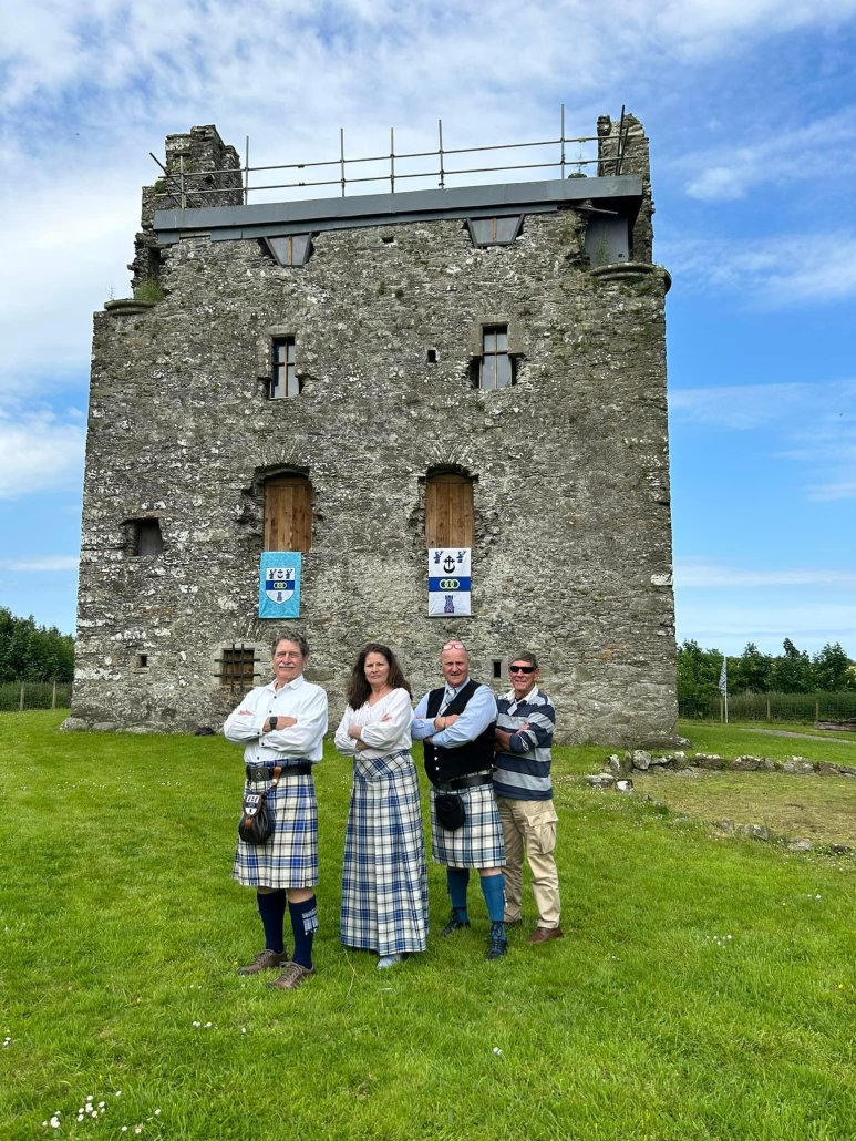 PendragonOrg's tweet photo. In the South West of Scotland, Clan Hannay have been restoring Sorbie Tower. Once the seat of Alexander Hannay in the 16th century, for over 20 years they have been working on restoring their home, with several clan gatherings taking place at the tower. https://t.co/U4Kh3MbVpv