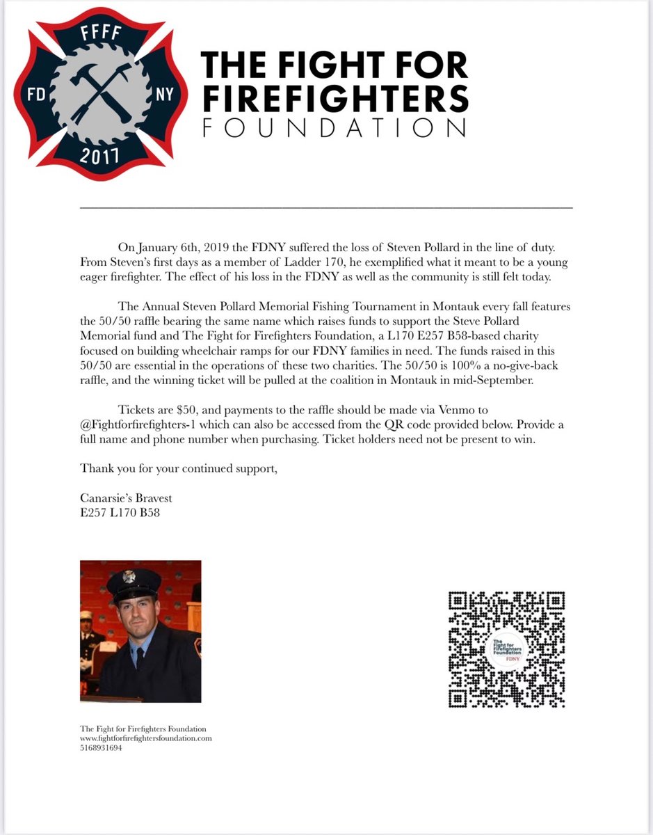 LeadershipFire's tweet image. Tickets are $50. Provide a full name and phone number when purchasing. The winner will be announced on Monday, September 22nd. You do not have to be present to receive the prize. Thank you for your continued support! venmo.com/u/FightforFire…