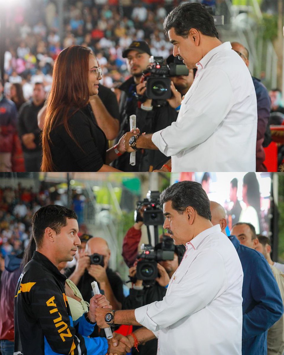 La Educación, la Lucha y la Acción tienen que ir de la mano para hacer Revolución y formar masivamente a la juventud, darle anticuerpos frente a la guerra cognitiva, psicológica y cultural de todos los días. ¡Viva la juventud venezolana! Presidente Nicolás Maduro Moros.