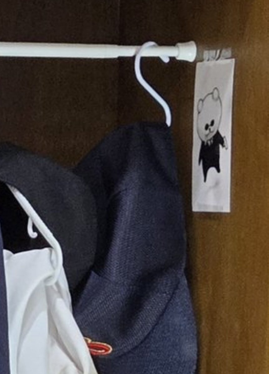 Everyone with team photos on their lockers

Miyuki: