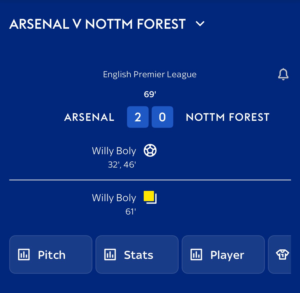 Willy Boly having the game of his life, for a club he doesn’t play for #skybet 🤣