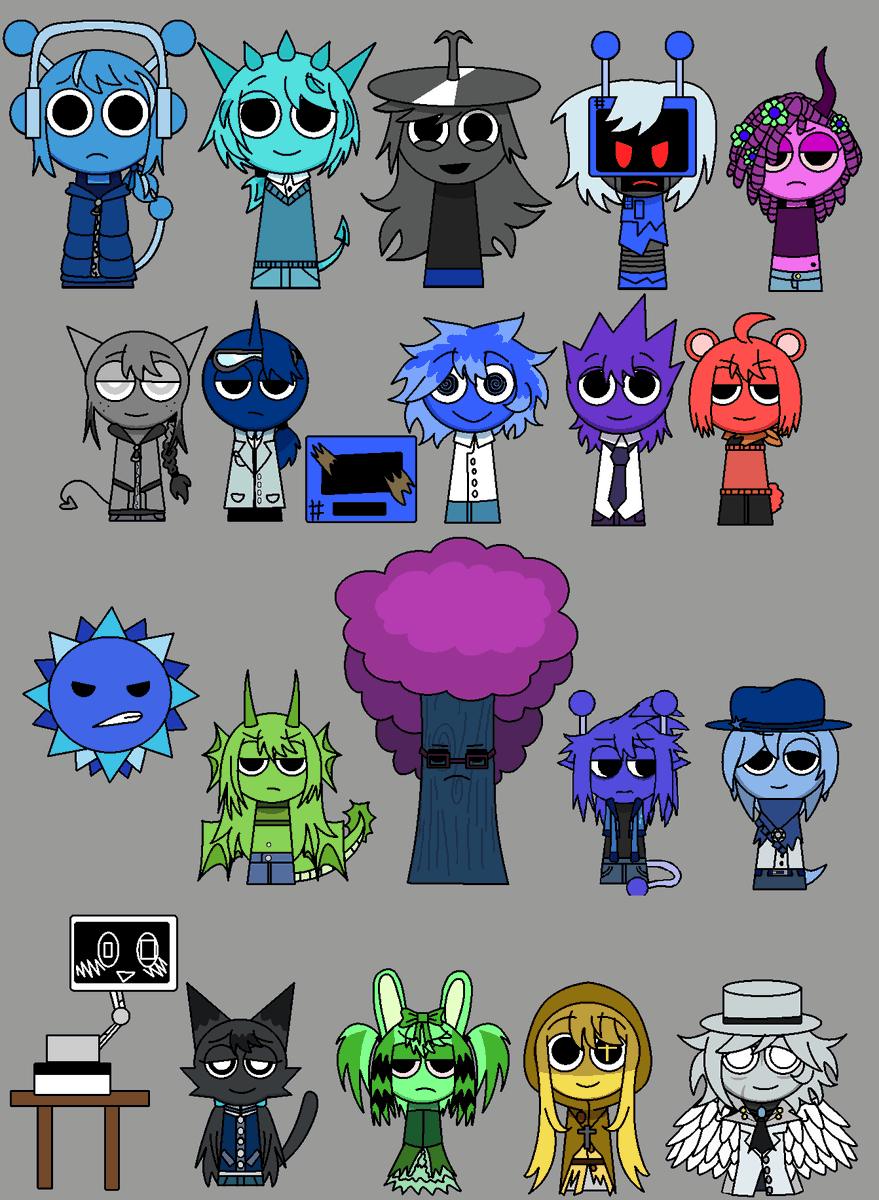 ZOM_ZUN's tweet photo. 💯‼️#sprunki #SprunkiFanart #sprunki2p #oren #raddy #clukr #funbot #vineria #gray #brud #garnold #OWAKCX #sky #mrsun #durple #mrtree #simon #tunner #mrfuncomputer #wenda #pinki #jevin #black #Art #Fanart https://t.co/QYnej9G0el