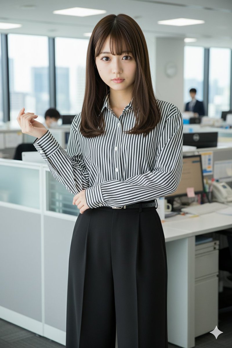 優しい旋律
#ファッション #今日のコーデ #ootd

ストライプシャツ
ブラック
ワイドパンツ