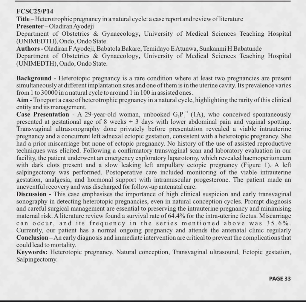 Just wrapped up a 3 day inspiring conference on transforming healthcare in Nigeria through tech &amp; innovation(UNIMED),

Presented my research for the first time &amp; it was an incredible opportunity to engage with brilliant minds driving change in our healthcare system.