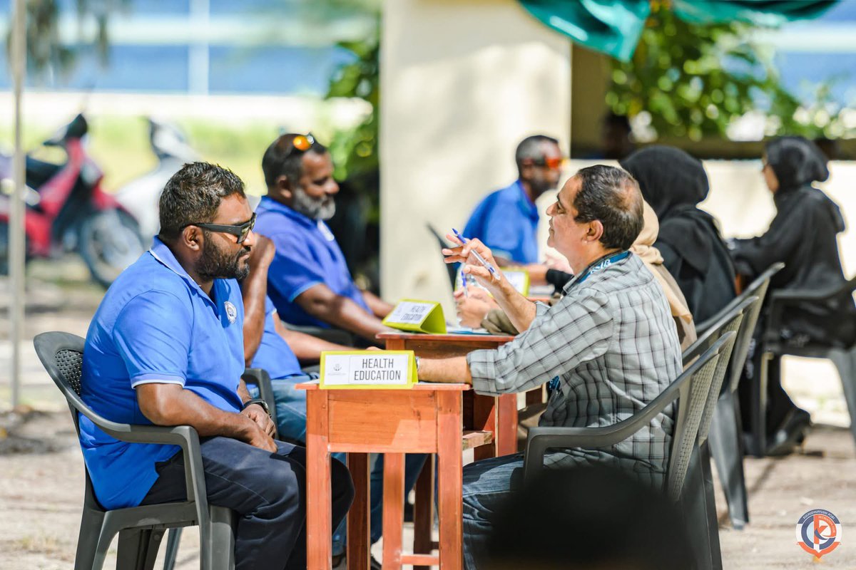 kffushiport's tweet photo. Appreciation extended to Kulhudhuffushi Regional Hospital for conducting a health screening program at Kulhudhuffushi Port, at the behest of Kulhudhuffushi Port Recreation Club.
Such initiatives contribute greatly to the wellbeing of the workforce and community. https://t.co/dY3DgwkJvd