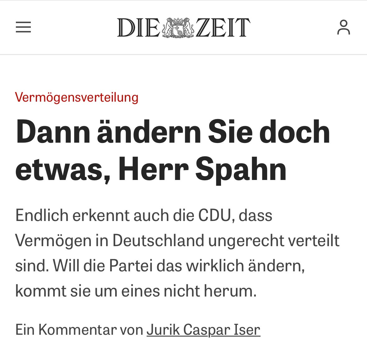 „Schwarz-Rot sollte dann auch #Betriebsvermögen stärker in den Blick nehmen” &amp; „Wenn man die #Ungleichheit nachhaltig und ernsthaft korrigieren möchte, kommt man um die Wiedereinführung einer #Vermögensteuer nicht herum.” 

Jawohl! #taxtherich 

zeit.de/wirtschaft/202…