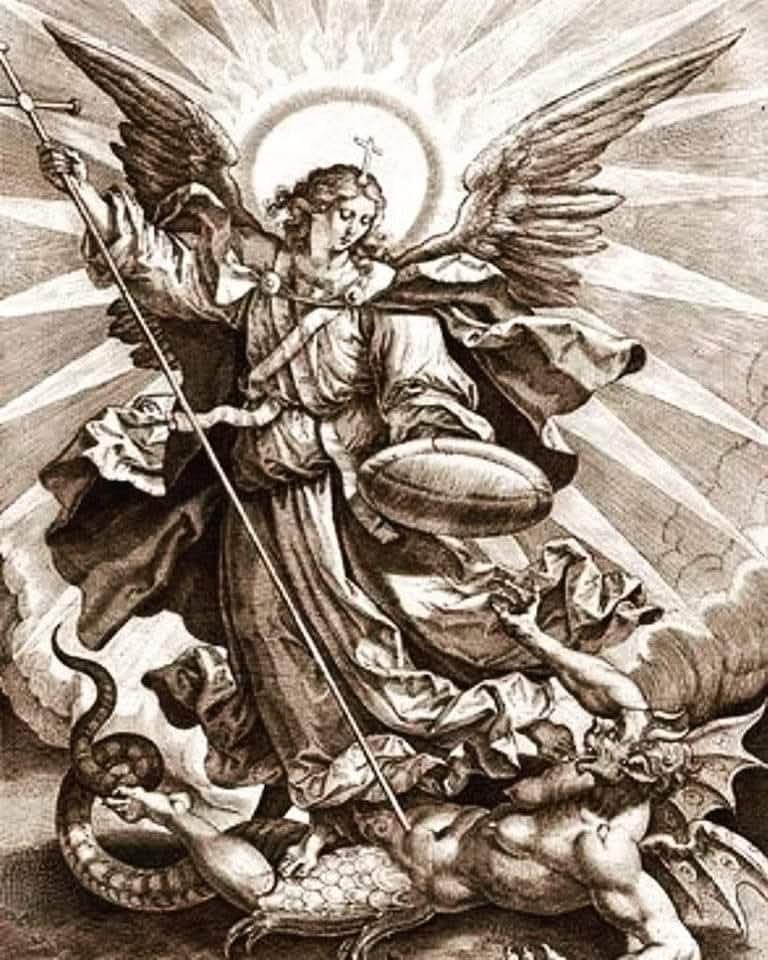 Hoy invocó al Arcángel Miguel para que me ayude a vencer todos los demonios y enemigos que estén a mi alrededor. Hoy decidido hacerme invencible de todo lo negativo y con mi Fuerza Espiritual lograré la paz en mi vida. Hoy será un día mágico lleno de Abundancia y Felicidad. Hoy