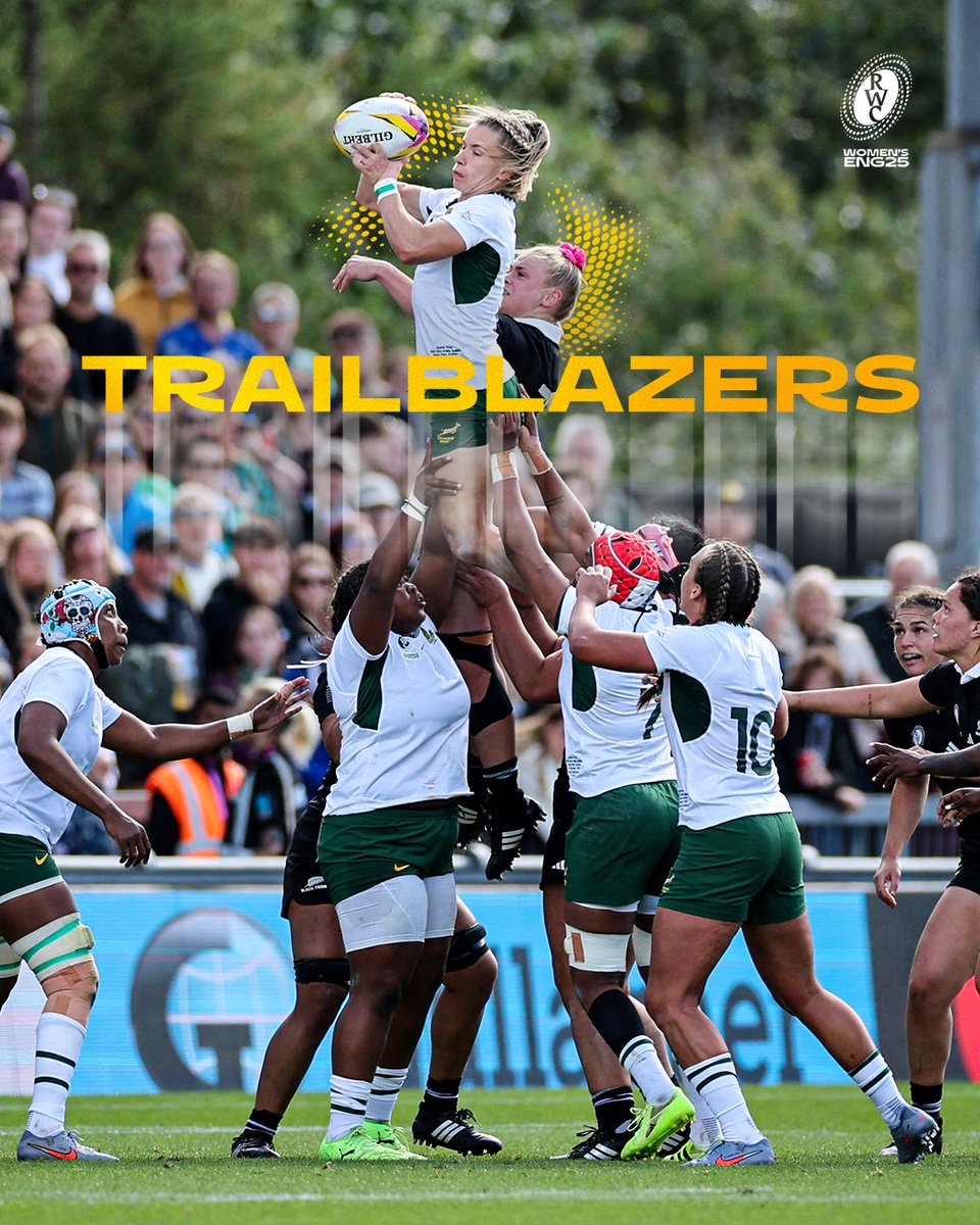 rugbyworldcup's tweet photo. 15-player mauls and a scrum-half in the lift

Nobody does it quite like @WomenBoks 💚

#RWC2025 #NZLvRSA https://t.co/eSvThGgcn2