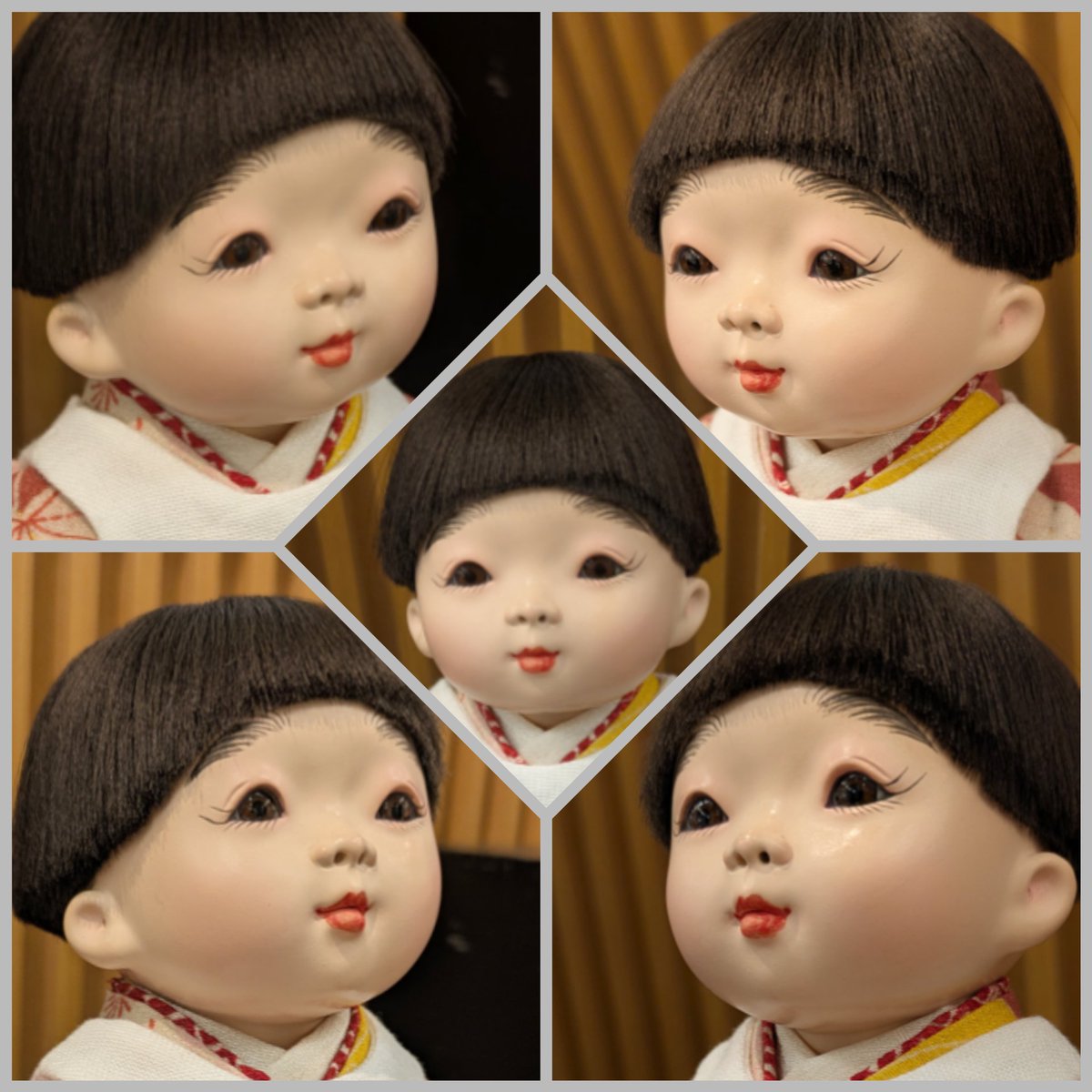 違う角度から色んな表情見せてくれるから楽しい♪
男の子と女の子の6号クタちゃんです。
京王百貨店の個展が3日目終了しました。明日から晴れそうです😊