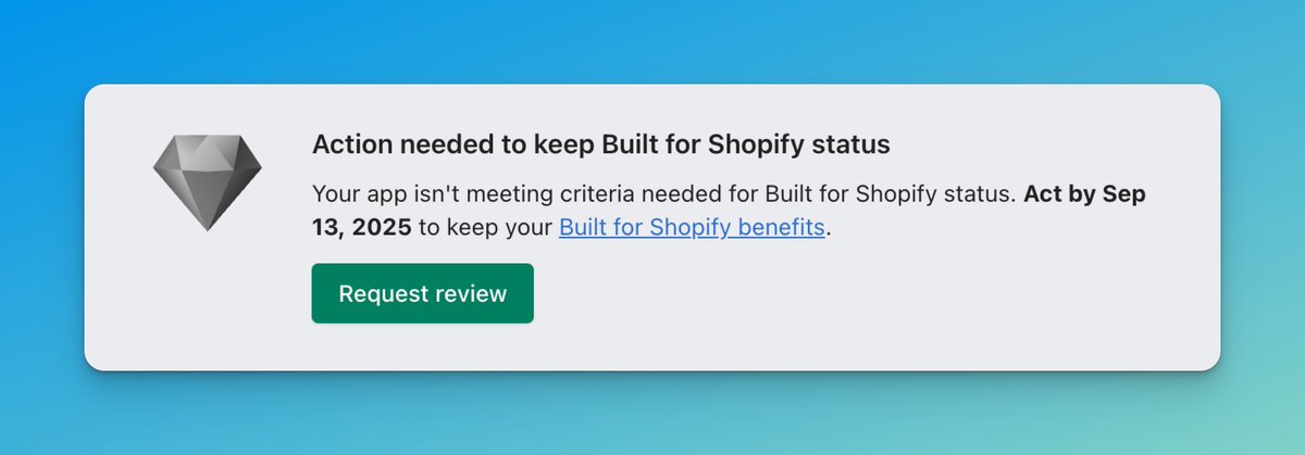 Happy Saturday 😅 Spoke with <a href="/ShopifySupport/">Shopify Support</a>  support 2 months ago that this would not happen and they said my BFS status was good and would remain... and now my dashboard shows 😤 Reached out to support and they just leave the conversation after 15 min...