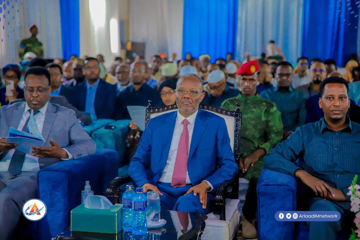 AgendaHorn's tweet photo. In Baidoa, SouthWest State President, Laftagareen, reportedly inaugurated the National Academy of Maay Culture & Science, attended by federal ministers, lawmakers & guests from across Somalia & abroad, celebrating this major cultural milestone.
#Somalia #Culture #Maay https://t.co/sMEwDFCzpz