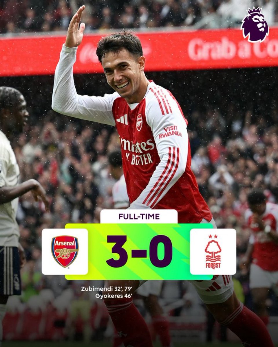 Three points, City next..

#ARSNFO⚽️