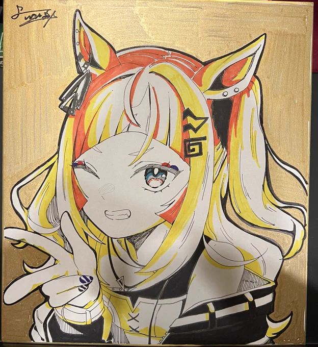 色紙追加の3枚もできたー! 明日持って行きます