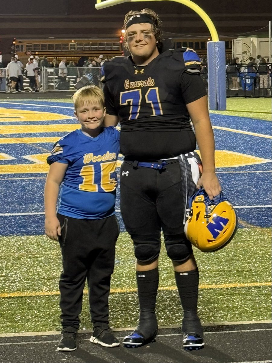 Some of us are family. Some of us are friends. All of us are fans and last night we got a picture with our favorite Wooster General!! #fridaynightlights #ohio  #goafterit #gowoo