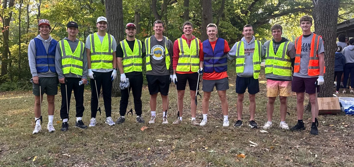 <a href="/BergBaseball/">Heidelberg Baseball</a> was up early for the Sandusky River Clean Sweep! Cleaned the stretch of Rock Creek from Hoernemann Stadium, Peaceful Valley, &amp; Hidden Valley. On to intrasquad, and if the bats are 🔥, more cleanup will be needed to get 🚀🚀 sent into the creek!