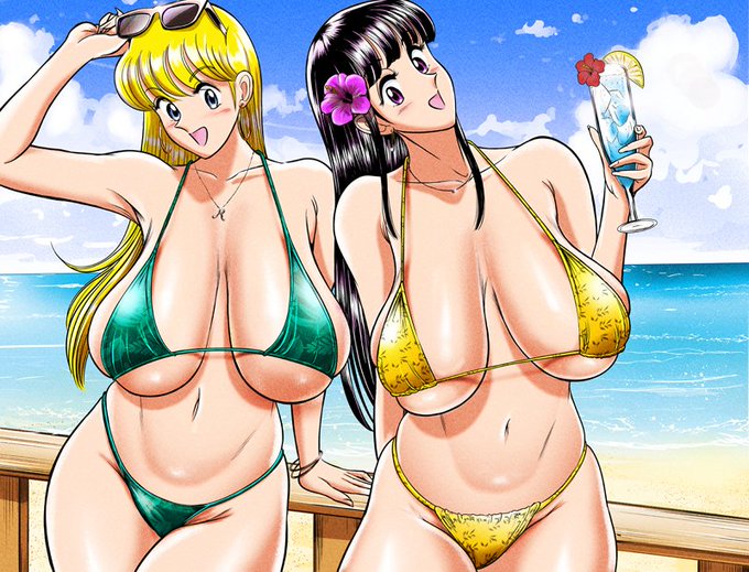 #夏が終わりそうだし今年描いた水着絵を貼ろう 