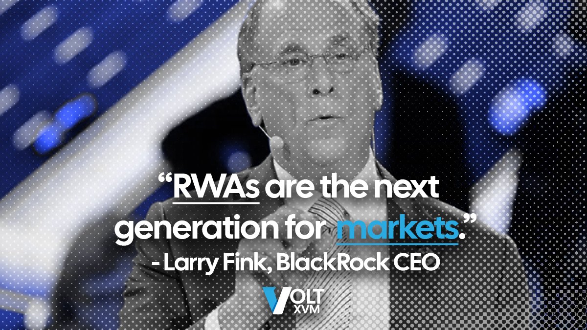 There's a reason big players such as Larry Fink from BlackRock are bullish on the RWA Sector. 

Big money sees what's coming

Do you?