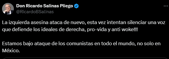 Taylor Robinson, el de la "izquierda asesina", era:

- Cristiano
- Conservador
- Pro-armas
- Blanco
- Hijo de republicanos

Y aun así, este imbécil al que algunos pendejamente llaman "Tío Richie" no se ha retractado. Ni lo hará, porque no les importa la verdad.