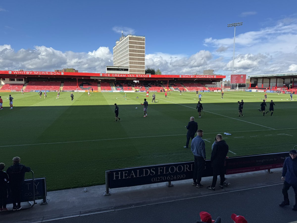 Our PGS representative has arrived in the North West in Cheshire at the Mornflake Stadium home of <a href="/crewealexfc/">Crewe Alexandra</a> for this afternoon’s <a href="/EFL/">EFL</a> match against <a href="/BarnetFC/">Barnet FC 🐝</a>

All the best this afternoon in this match to both teams.