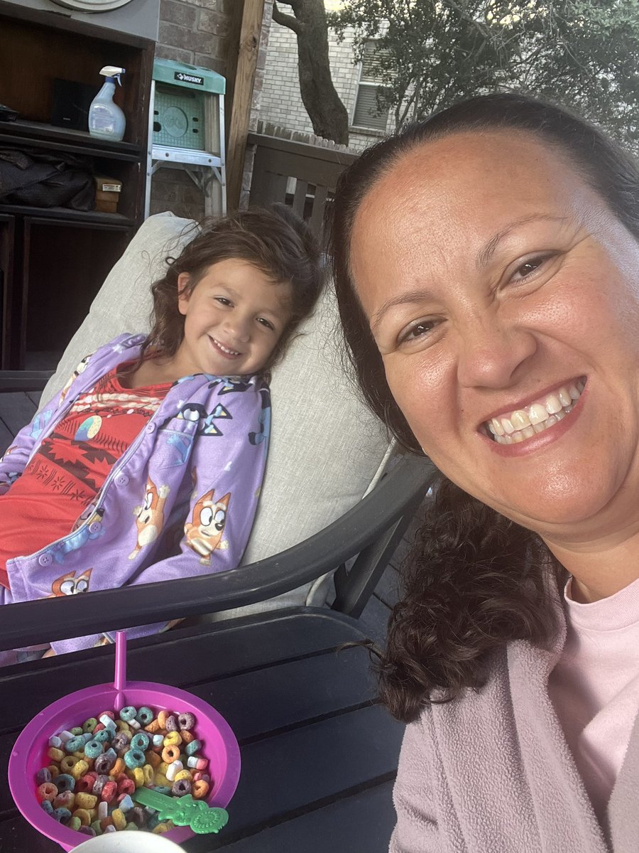 Another beautiful morning out on the back porch with my Baby Girl!!! 💗💝💖 #motherslove #AGTG #nofilter <a href="/coachv10/">Coach V🏈🥎</a>