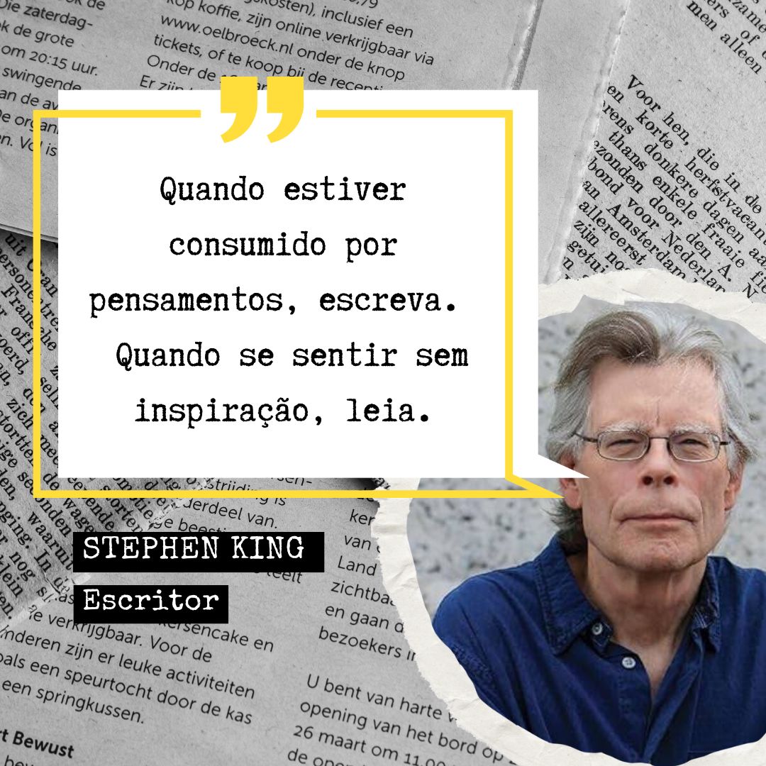 PortalStephenK's tweet photo. Dica de milhões! Bom dia #Kinglovers #bomdia @StephenKing https://t.co/rDH0wFYQwy