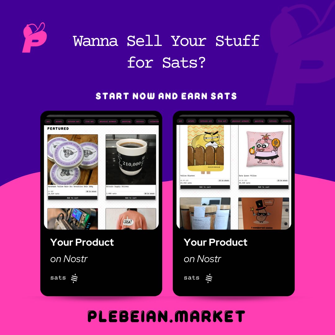 Saturday strength—Plebeian Market’s v4v P2P trade with Bitcoin and Nostr fuels a circular economy that thrives beyond the chaos! Join the movement.