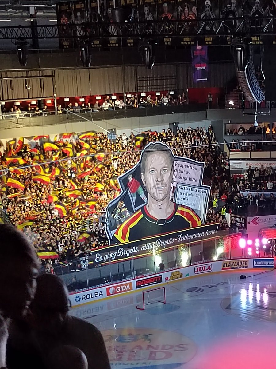 Brynäsin kannattajapäädyllä tifopeli kohdillaan. #SHLfi