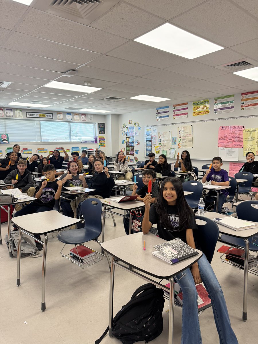 yirigo_'s tweet image. Congratulations to the following 3rd period classes for achieving perfect attendance this week: Mr. Agness, Coach Corrujedo, Mr. Lopez, and Ms. Soto. 

Shout out to our amazing monitors @Eastlake_Middle for helping us celebrate these students! 

#ConnectionConsistencyCommitment