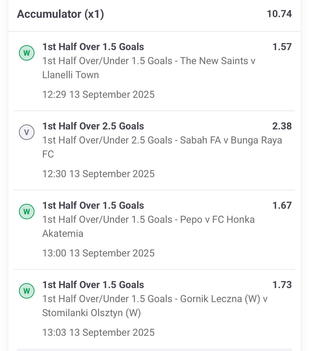 MSWFootballTips's tweet image. 1 Voided.
3.5/1 Payout. Roll on tomorrow for more‼️⚽️