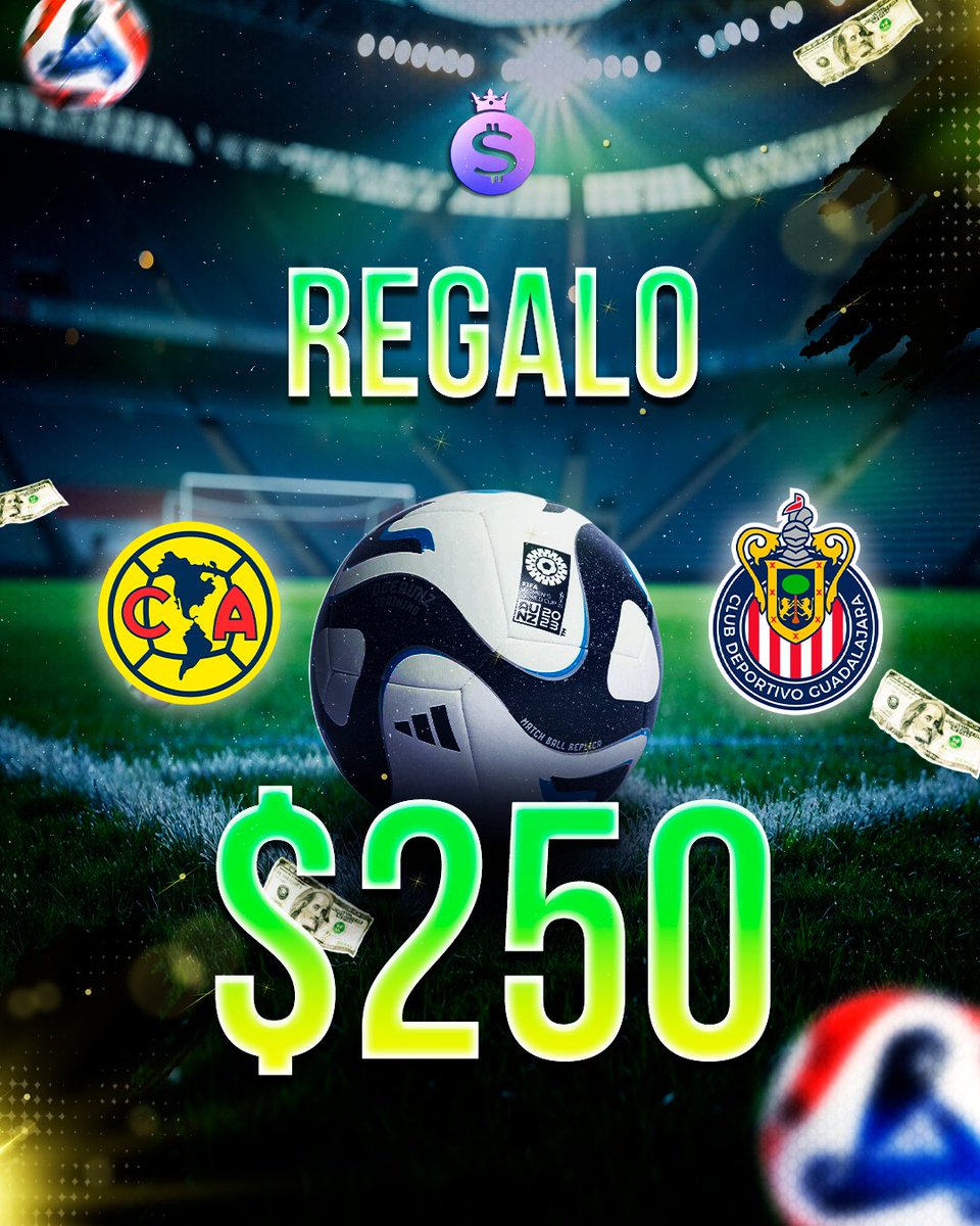Sistema ZCode (@sistemazcode) on Twitter photo 🎁 REGALO $250
¿Cuántos goles habrá ⚽ y quién anota primero? 🔥
🇲🇽 <a href="/ClubAmerica/">Club América</a>
🇲🇽 <a href="/Chivas/">CHIVAS</a>
🏆 #LigaMX #ClásicoNacional
Comenta tu predicción con #Zcode
Manda tu predicción a 👉 <a href="/SistemaZcode/">Sistema ZCode</a>
Dale ❤️ y RT
1 participación por persona
#AMEvsCHI #LigaMX 🎁 REGALO $250
¿Cuántos goles habrá ⚽ y quién anota primero? 🔥
🇲🇽 <a href="/ClubAmerica/">Club América</a>
🇲🇽 <a href="/Chivas/">CHIVAS</a>
🏆 #LigaMX #ClásicoNacional
Comenta tu predicción con #Zcode
Manda tu predicción a 👉 <a href="/SistemaZcode/">Sistema ZCode</a>
Dale ❤️ y RT
1 participación por persona
#AMEvsCHI #LigaMX