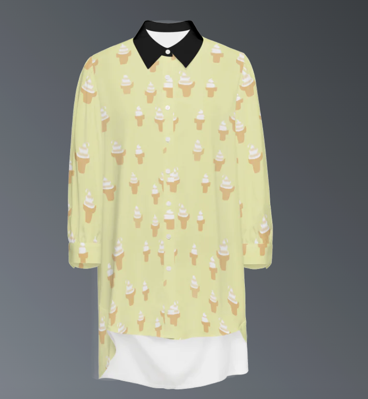 CindyPODArtBlog's tweet photo. https://t.co/qfuNAeYLwR #foodart #icecream #longsleeve #buttonshirt https://t.co/lM82PQDN7Q
