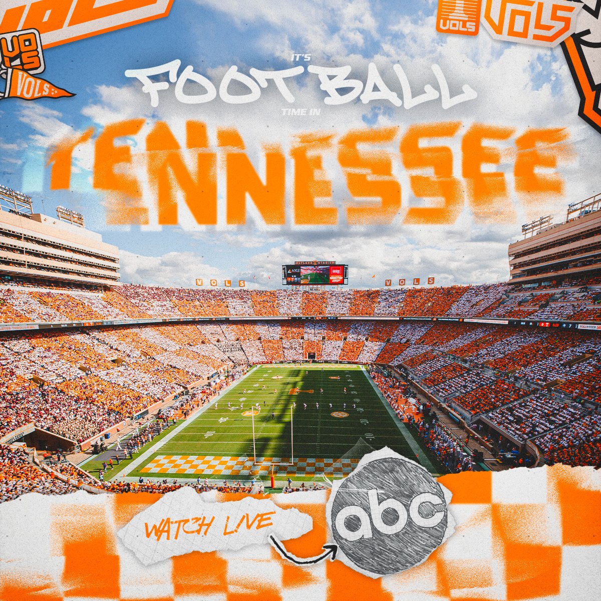 Vol_Football's tweet image. Showtime. 🕞🎬  

📺 ABC
📲 1tn.co/3Ilozqi 
📻 @VolNetwork