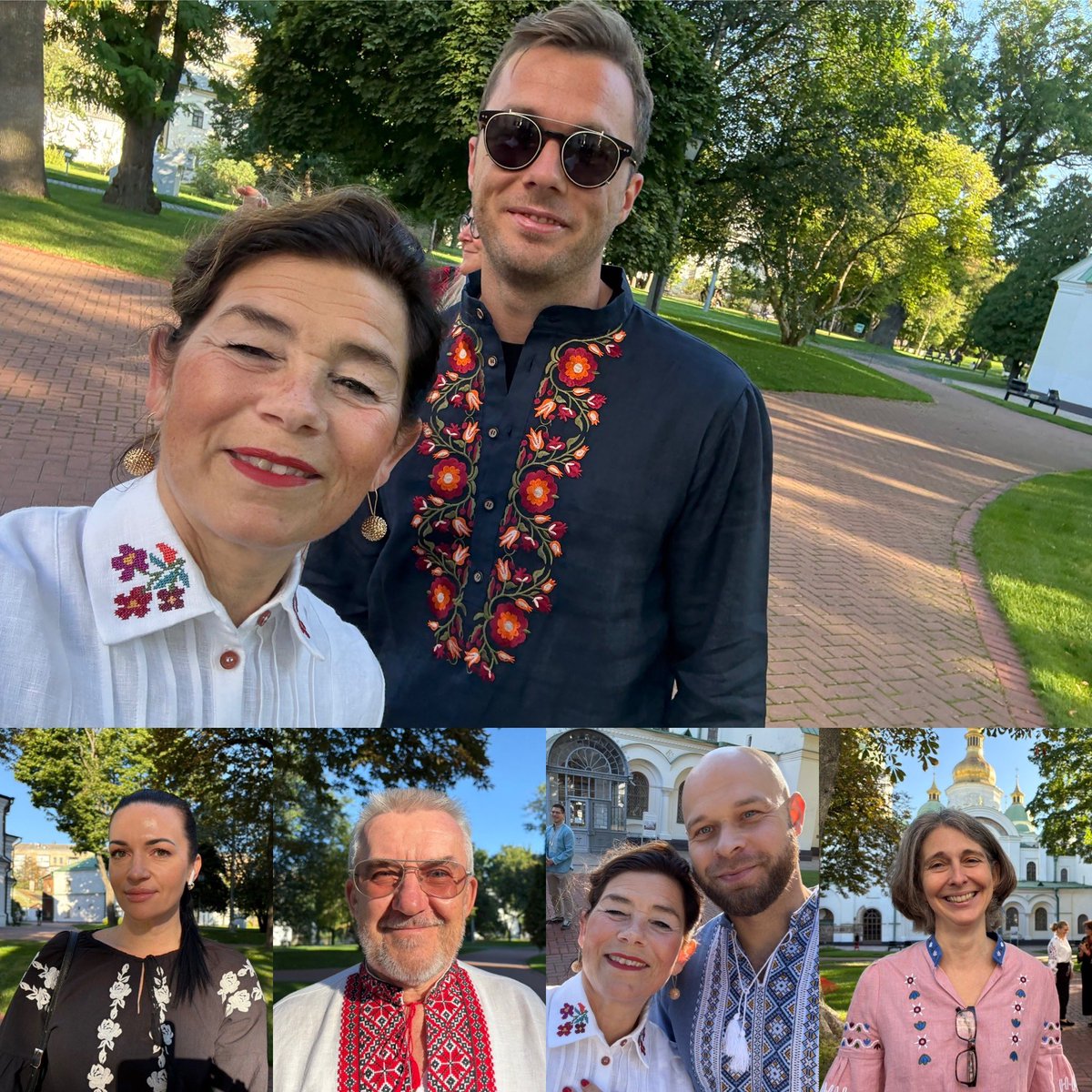 To dress beautiful is an act of resistance. #Kyiv #colleagues #vyshyvanka 🇺🇦🇸🇪
