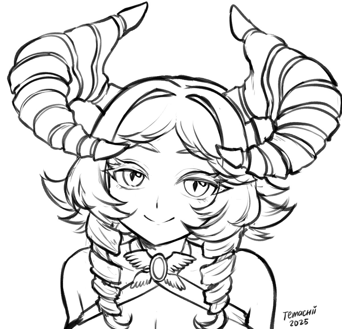 Sketch on my stream today for @/PudiPika 
Wonderful character design by @/RoganEzaric