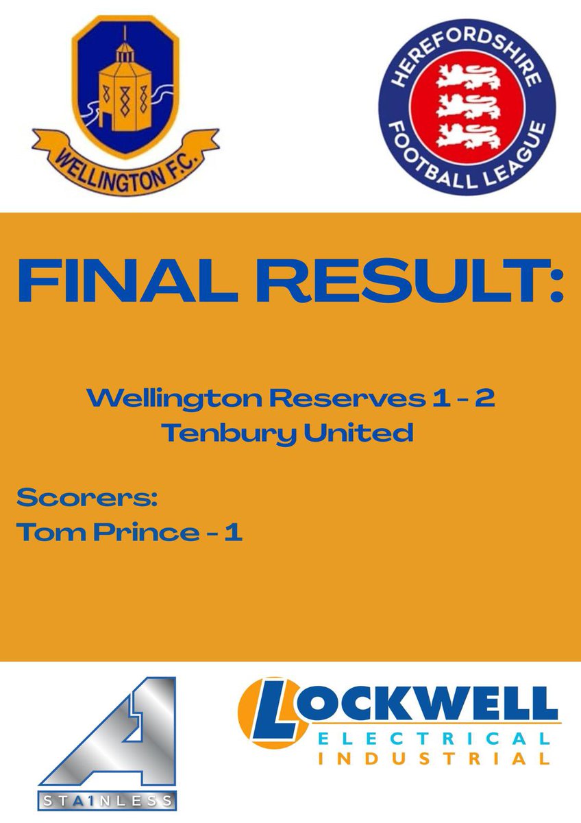 A frustrating afternoon for us, after starting a little slow and a couple early mistakes saw us fall 2 behind!

Even though we manage to get hold of the ball and play some great football and dominate possession we just couldn’t hit the back of the net and we fell to a 2-1 defeat!