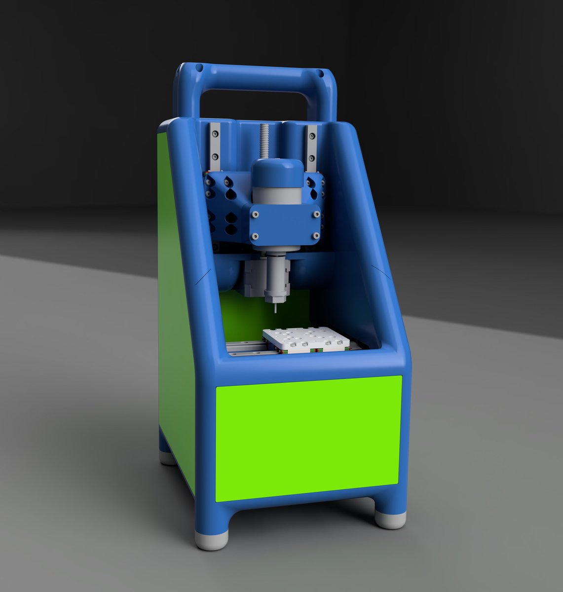 brendonbuilds's tweet photo. 🥳🥳🥳 CoinOp is live on @github! 🥳🥳🥳

3D printed open source desktop mill

No wires - spindle power and probing logic are routed through linear rails/leadscrews

Easily portable - stows extra tooling and stock internally

Compact - functional parts fit most standard printers https://t.co/1UziOKun5i
