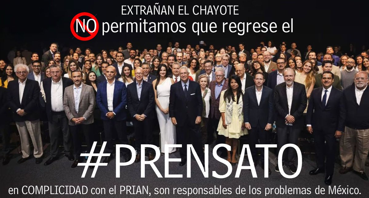 No permitamos que regrese el #PRENSATO