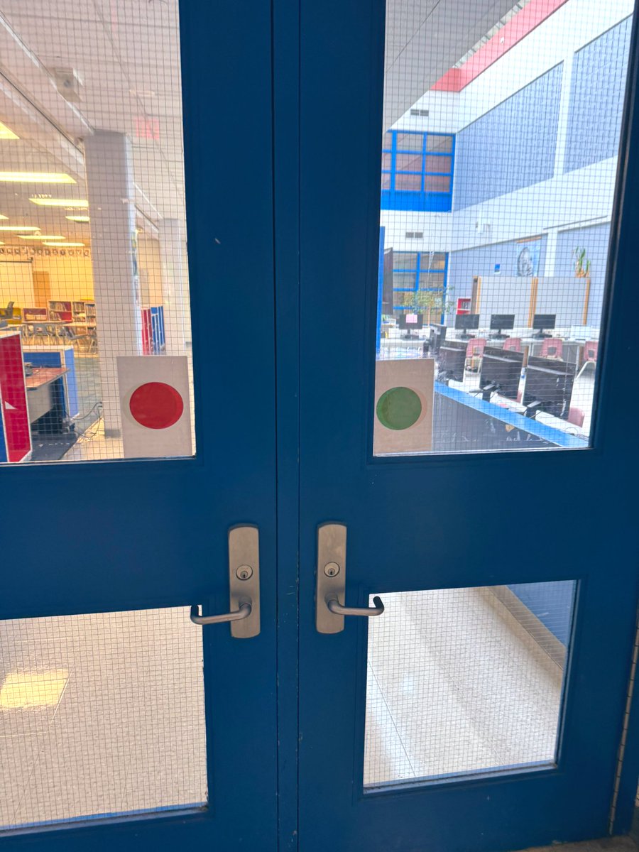 MrsHba1's tweet photo. Leadership means seeing a challenge &amp; finding ways to make it better. Thx @KiranChohan28 for the simple but brilliant idea of using traffic signs to solve our hallway issues &amp; @BPSGym_Fidler for playground rules in both English &amp; French, helping make @brookhaven_ps a safer space. https://t.co/NG7WO4si7W
