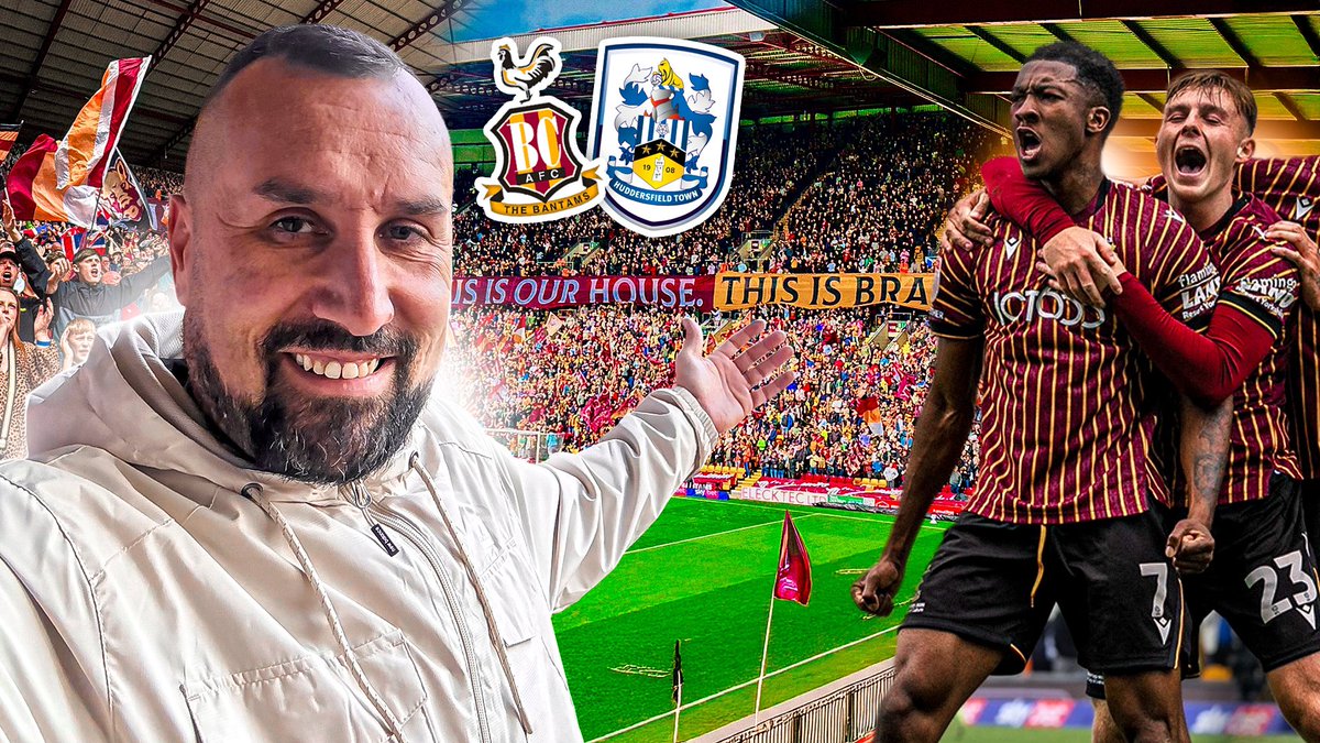 Around the Grounds (@aroundgroundsss) on Twitter photo 🚨 Brand New Video
Derby Day Delight In Record Attendance At Valley Parade.💥
<a href="/officialbantams/">Bradford City AFC</a> 3-1 <a href="/htafc/">Huddersfield Town</a>
RETWEETS would be appreciated
Video via link 🔗
youtu.be/NRwQMLcpGRs?si…
#bcafc #BCAFCvsHTAFC #htafc #SkyBetLeagueOne 🚨 Brand New Video
Derby Day Delight In Record Attendance At Valley Parade.💥
<a href="/officialbantams/">Bradford City AFC</a> 3-1 <a href="/htafc/">Huddersfield Town</a>
RETWEETS would be appreciated
Video via link 🔗
youtu.be/NRwQMLcpGRs?si…
#bcafc #BCAFCvsHTAFC #htafc #SkyBetLeagueOne