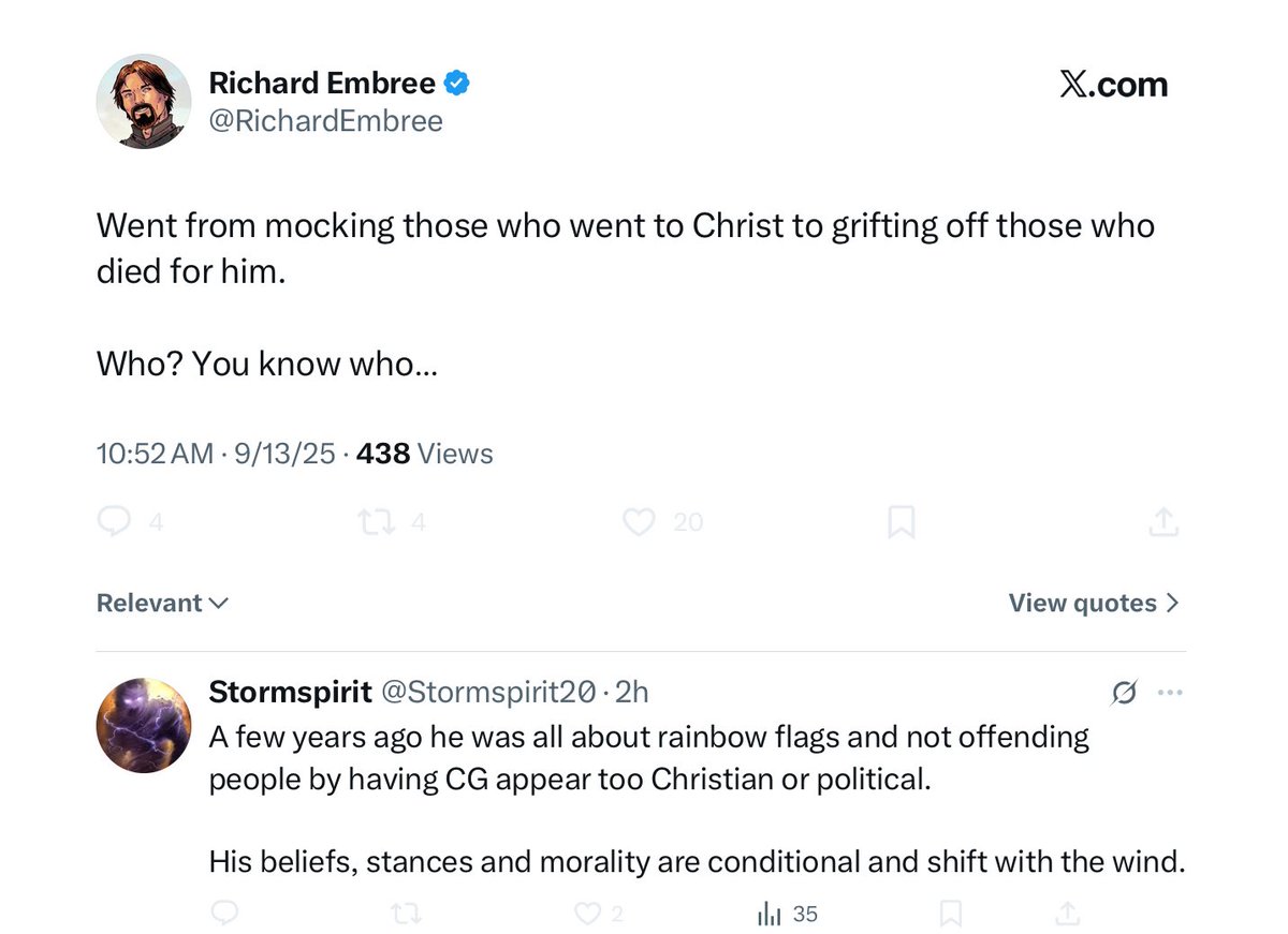 There’s no Valhalla for defectors of ComicsGate.  

You will announce you’re leaving because of this or that ethical concern, (when in reality you had to go because your wife thought you were gooning to Mint Salad) and you will receive a bunch of attention…for a week?  Maybe