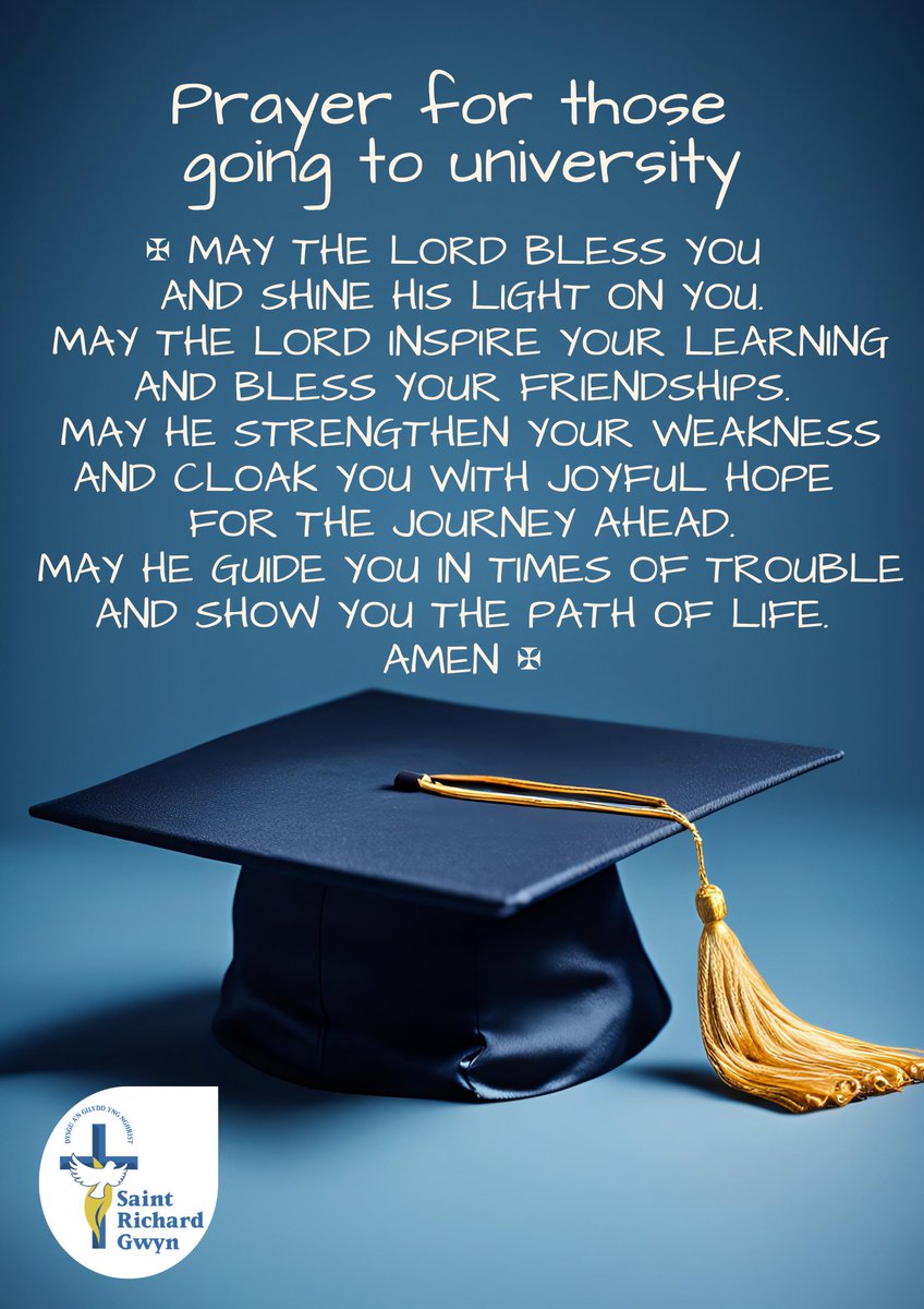 srgchs's tweet image. #Freshers2025 As many of our past students head off to university this weekend, we wish them well and keep them in our prayers 🙏 Good luck to you all 📚🎓 #LearningtogetherinChrist 💙🙏