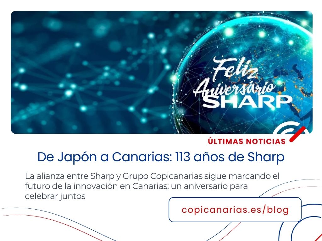 El próximo lunes, @sharp_es cumple 113 años 🎉
En Grupo Copicanarias lo celebramos con un artículo del blog que repasa su historia y el camino compartido en Canarias.

👉 copicanarias.com/partners/113-a…

#Sharp #Innovación #EmpresasCanarias