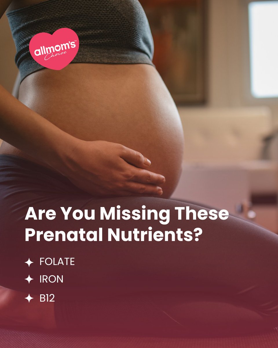 allmomschoice's tweet photo. Most moms don’t realize they may be missing essential nutrients during pregnancy. Folate, Iron, and B12 are crucial for both mom and baby’s health — but everyday diets often fall short.

👉 https://t.co/cKPmjO2xcX

#AllMomsChoice #PrenatalCare #HealthyPregnancy #MomWellness https://t.co/WMRzlCjr9f