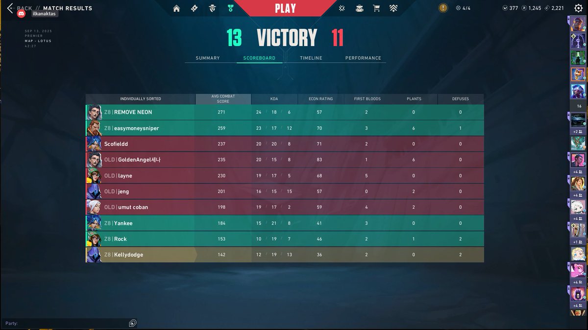 Lotus 2de2. İlk maç güzel çekişmeli bir maçtı rakipteki dostların ellerine sağlık. İkinci maç yolu daha çok uzun olan kardeşlerime saygıyı öğrettiğimiz bir maç oldu GGs.
Cesetlere sıkmayı biraz🤏 azaltalım dostlar. TAKIMIM  ÇOK İYİ