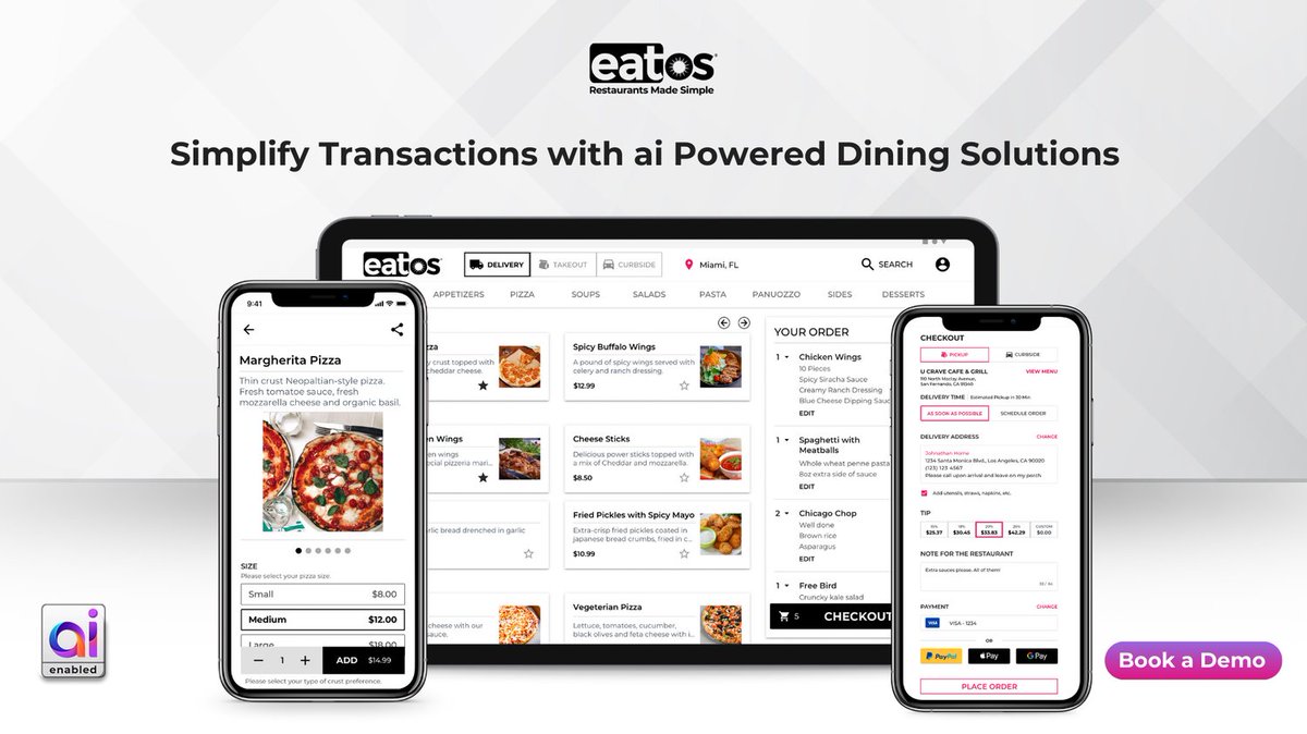 myeatos's tweet image. Avoid app fatigue and provide enhanced experiences with direct phone payments through user-friendly QR technology.

Book a Demo @ eatos.com/bookademo

#OrderOS #eatOS #FutureofRestaurantTechnology #RestaurantsMadeSimple