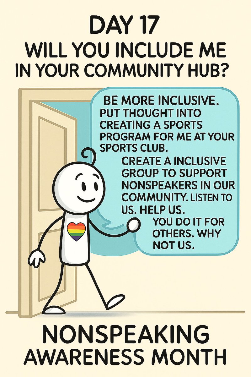 CircleCaring's tweet image. Day 17 #IncludeUs in your communities please #NonspeakingPeople matter 🩷