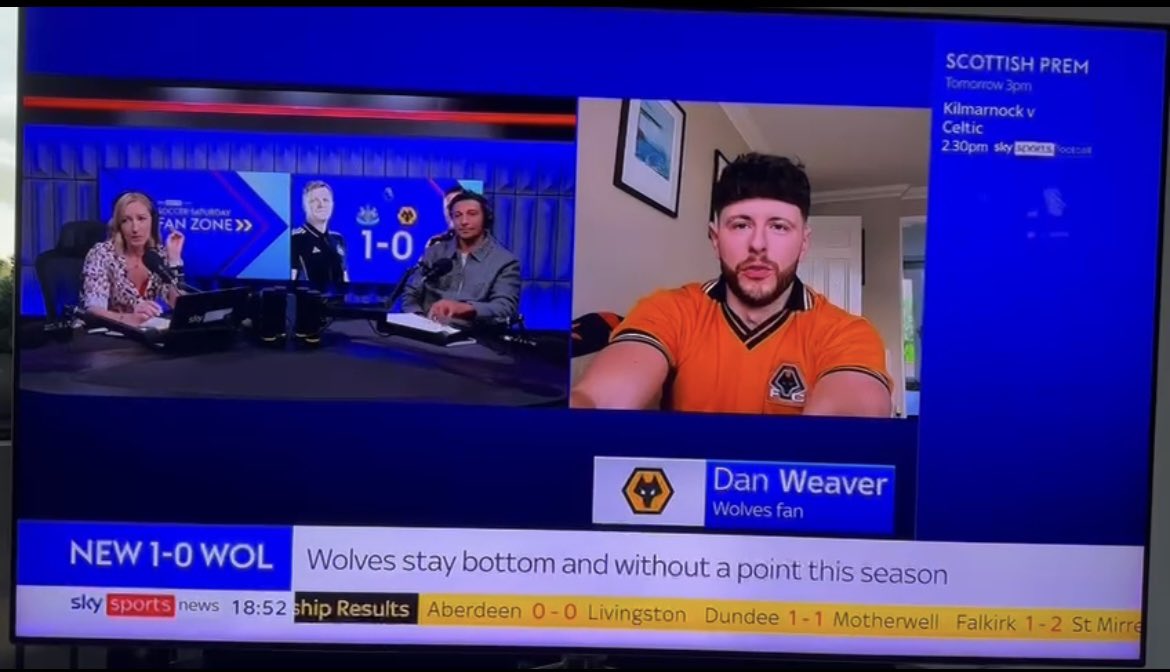 WeAreWolvesFans's tweet image. Loved being on Sky Sports earlier to talk about the Newcastle game🐺

Would love to go on and be positive next time🤣

@Fanalysisapp