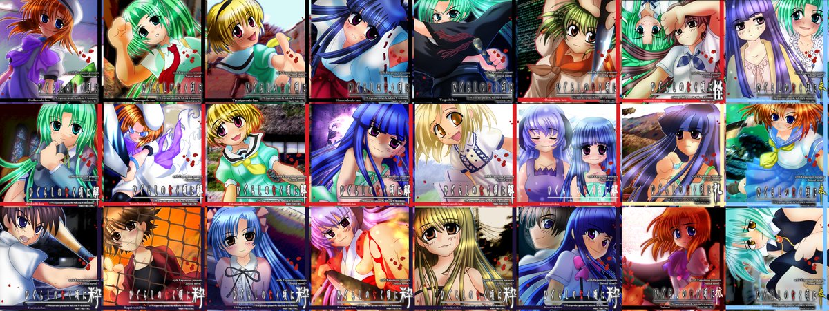 That's a wrap for Higurashi (for now anyway). I'll probably do something similar for Umineko next